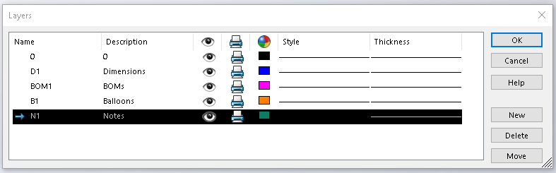 De acordo com essas camadas, o desenho fica assim: